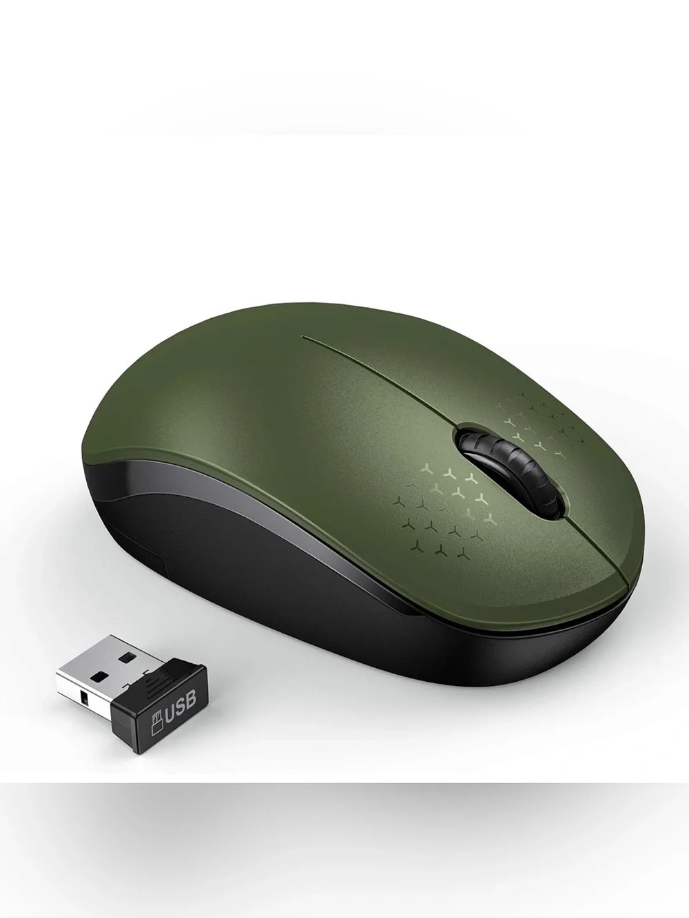 Wireless Mouse for Laptop, 2.4G Noiseless Mouse with USB Receiver